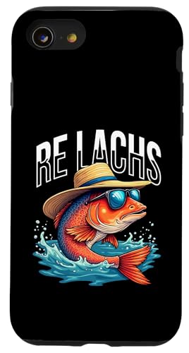 Re Lachs Angler Relax Wortspiel Fischer Fischen Lachs Fisch Hülle für iPhone SE (2020) / 7 / 8 von Angeln Re Lachs Fischer Lustig Fischen Humor Angel