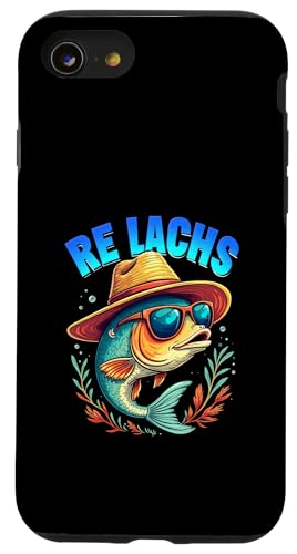 Re Lachs Angler Relax Wortspiel Fischer Fischen Lachs Fisch Hülle für iPhone SE (2020) / 7 / 8 von Angeln Re Lachs Fischer Lustig Fischen Humor Angel