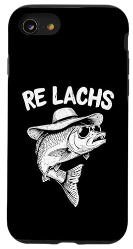 Re Lachs Angler Relax Wortspiel Fischer Fischen Lachs Fisch Hülle für iPhone SE (2020) / 7 / 8 von Angeln Re Lachs Fischer Lustig Fischen Humor Angel