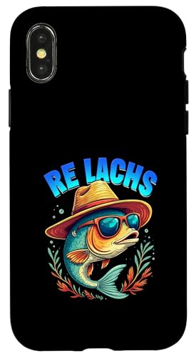 Re Lachs Angler Relax Wortspiel Fischer Fischen Lachs Fisch Hülle für iPhone X/XS Re Lachs Angler Relax Wortspiel Fischer Fischen Lachs Fisch Hülle für iPhone X/XS von Angeln Re Lachs Fischer Lustig Fischen Humor Angel