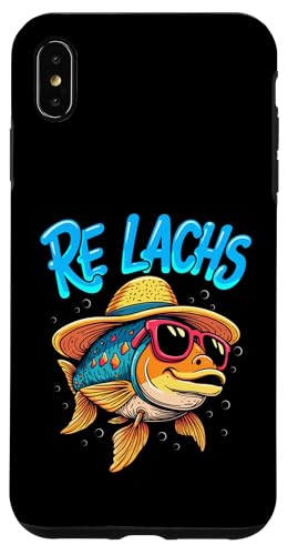Re Lachs Angler Relax Wortspiel Fischer Fischen Lachs Fisch Hülle für iPhone XS Max von Angeln Re Lachs Fischer Lustig Fischen Humor Angel