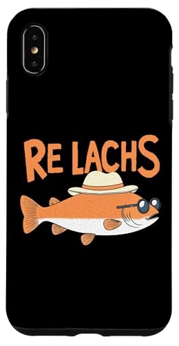 Re Lachs Angler Relax Wortspiel Fischer Fischen Lachs Fisch Hülle für iPhone XS Max Re Lachs Angler Relax Wortspiel Fischer Fischen Lachs Fisch Hülle für iPhone XS Max von Angeln Re Lachs Fischer Lustig Fischen Humor Angel