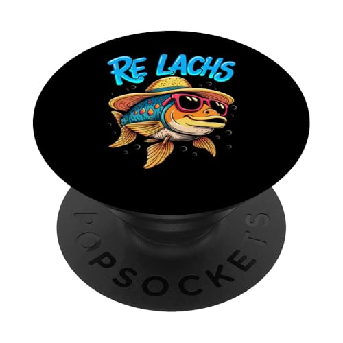 Re Lachs Angler Relax Wortspiel Fischer Fischen Lachs Fisch PopSockets Klebender PopGrip Re Lachs Angler Relax Wortspiel Fischer Fischen Lachs Fisch PopSockets Klebender PopGrip von Angeln Re Lachs Fischer Lustig Fischen Humor Angel