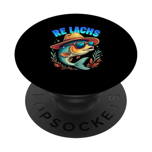 Re Lachs Angler Relax Wortspiel Fischer Fischen Lachs Fisch PopSockets Klebender PopGrip Re Lachs Angler Relax Wortspiel Fischer Fischen Lachs Fisch PopSockets Klebender PopGrip von Angeln Re Lachs Fischer Lustig Fischen Humor Angel