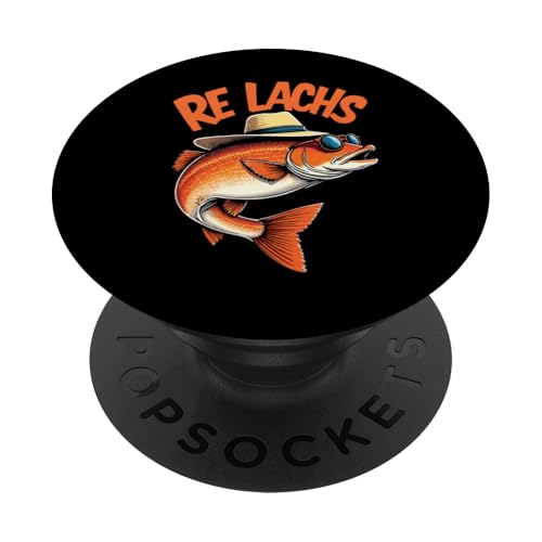 Re Lachs Angler Relax Wortspiel Fischer Fischen Lachs Fisch PopSockets Klebender PopGrip Re Lachs Angler Relax Wortspiel Fischer Fischen Lachs Fisch PopSockets Klebender PopGrip von Angeln Re Lachs Fischer Lustig Fischen Humor Angel