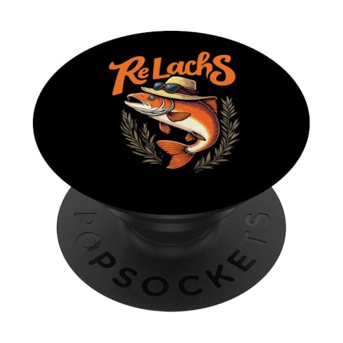 Re Lachs Angler Relax Wortspiel Fischer Fischen Lachs Fisch PopSockets Klebender PopGrip Re Lachs Angler Relax Wortspiel Fischer Fischen Lachs Fisch PopSockets Klebender PopGrip von Angeln Re Lachs Fischer Lustig Fischen Humor Angel