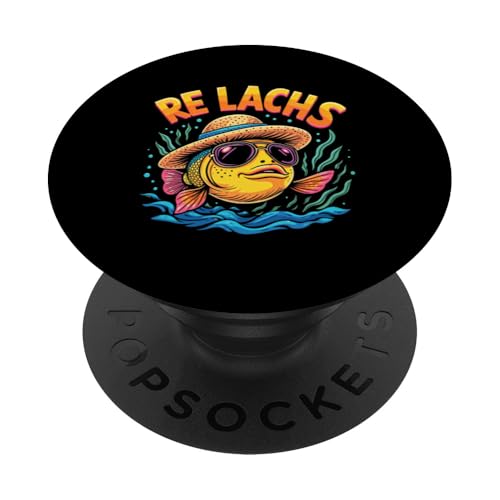 Re Lachs Angler Relax Wortspiel Fischer Fischen Lachs Fisch PopSockets Klebender PopGrip Re Lachs Angler Relax Wortspiel Fischer Fischen Lachs Fisch PopSockets Klebender PopGrip von Angeln Re Lachs Fischer Lustig Fischen Humor Angel