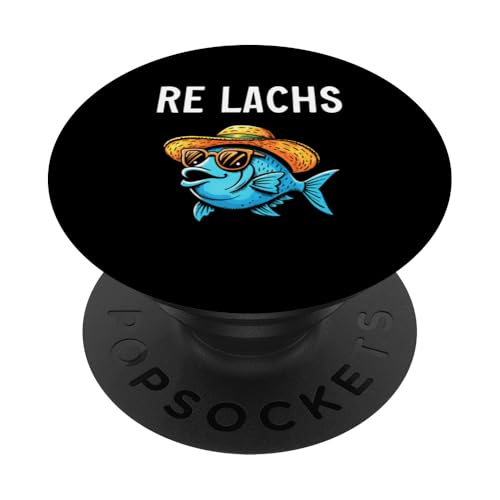 Re Lachs Angler Relax Wortspiel Fischer Fischen Lachs Fisch PopSockets Klebender PopGrip Re Lachs Angler Relax Wortspiel Fischer Fischen Lachs Fisch PopSockets Klebender PopGrip von Angeln Re Lachs Fischer Lustig Fischen Humor Angel