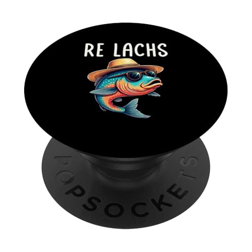 Re Lachs Angler Relax Wortspiel Fischer Fischen Lachs Fisch PopSockets Klebender PopGrip Re Lachs Angler Relax Wortspiel Fischer Fischen Lachs Fisch PopSockets Klebender PopGrip von Angeln Re Lachs Fischer Lustig Fischen Humor Angel