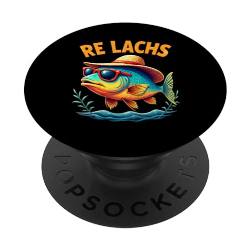 Re Lachs Angler Relax Wortspiel Fischer Fischen Lachs Fisch PopSockets Klebender PopGrip Re Lachs Angler Relax Wortspiel Fischer Fischen Lachs Fisch PopSockets Klebender PopGrip von Angeln Re Lachs Fischer Lustig Fischen Humor Angel