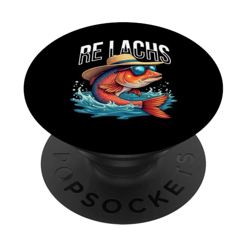 Re Lachs Angler Relax Wortspiel Fischer Fischen Lachs Fisch PopSockets Klebender PopGrip Re Lachs Angler Relax Wortspiel Fischer Fischen Lachs Fisch PopSockets Klebender PopGrip von Angeln Re Lachs Fischer Lustig Fischen Humor Angel