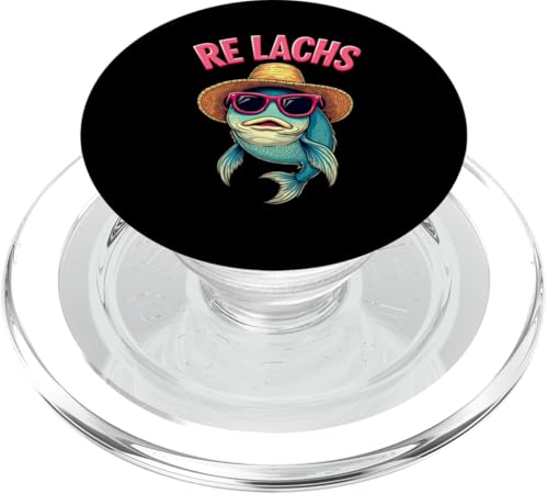 Re Lachs Angler Relax Wortspiel Fischer Fischen Lachs Fisch PopSockets PopGrip für MagSafe Re Lachs Angler Relax Wortspiel Fischer Fischen Lachs Fisch PopSockets PopGrip für MagSafe von Angeln Re Lachs Fischer Lustig Fischen Humor Angel