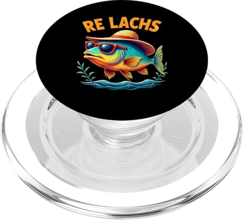 Re Lachs Angler Relax Wortspiel Fischer Fischen Lachs Fisch PopSockets PopGrip für MagSafe Re Lachs Angler Relax Wortspiel Fischer Fischen Lachs Fisch PopSockets PopGrip für MagSafe von Angeln Re Lachs Fischer Lustig Fischen Humor Angel