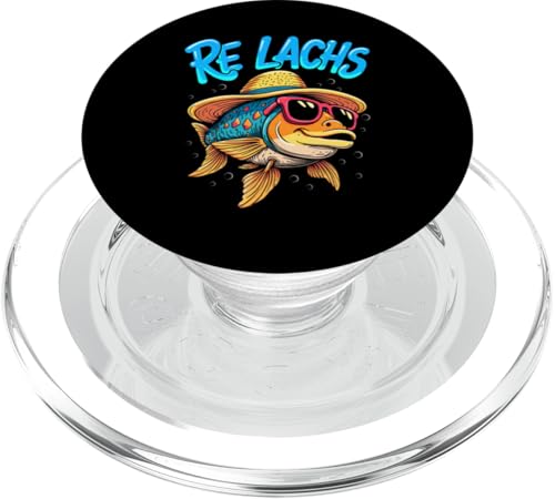 Re Lachs Angler Relax Wortspiel Fischer Fischen Lachs Fisch PopSockets PopGrip für MagSafe Re Lachs Angler Relax Wortspiel Fischer Fischen Lachs Fisch PopSockets PopGrip für MagSafe von Angeln Re Lachs Fischer Lustig Fischen Humor Angel
