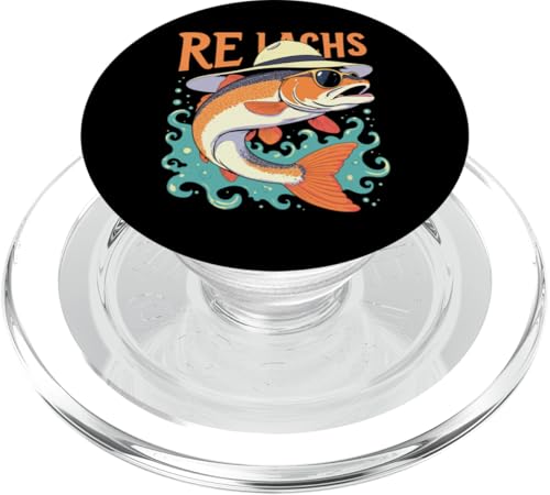 Re Lachs Angler Relax Wortspiel Fischer Fischen Lachs Fisch PopSockets PopGrip für MagSafe Re Lachs Angler Relax Wortspiel Fischer Fischen Lachs Fisch PopSockets PopGrip für MagSafe von Angeln Re Lachs Fischer Lustig Fischen Humor Angel