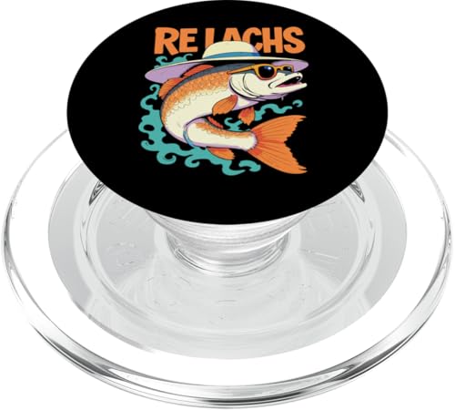 Re Lachs Angler Relax Wortspiel Fischer Fischen Lachs Fisch PopSockets PopGrip für MagSafe Re Lachs Angler Relax Wortspiel Fischer Fischen Lachs Fisch PopSockets PopGrip für MagSafe von Angeln Re Lachs Fischer Lustig Fischen Humor Angel