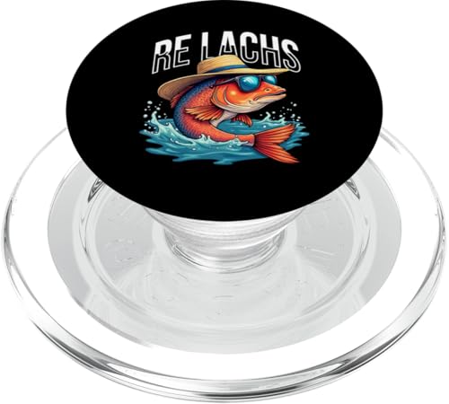 Re Lachs Angler Relax Wortspiel Fischer Fischen Lachs Fisch PopSockets PopGrip für MagSafe Re Lachs Angler Relax Wortspiel Fischer Fischen Lachs Fisch PopSockets PopGrip für MagSafe von Angeln Re Lachs Fischer Lustig Fischen Humor Angel