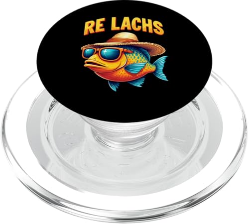 Re Lachs Angler Relax Wortspiel Fischer Fischen Lachs Fisch PopSockets PopGrip für MagSafe Re Lachs Angler Relax Wortspiel Fischer Fischen Lachs Fisch PopSockets PopGrip für MagSafe von Angeln Re Lachs Fischer Lustig Fischen Humor Angel