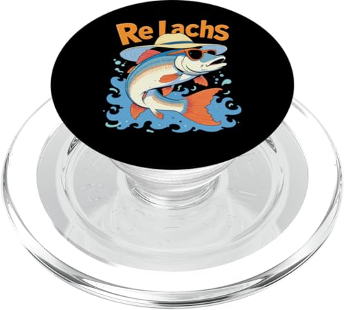 Re Lachs Angler Relax Wortspiel Fischer Fischen Lachs Fisch PopSockets PopGrip für MagSafe Re Lachs Angler Relax Wortspiel Fischer Fischen Lachs Fisch PopSockets PopGrip für MagSafe von Angeln Re Lachs Fischer Lustig Fischen Humor Angel