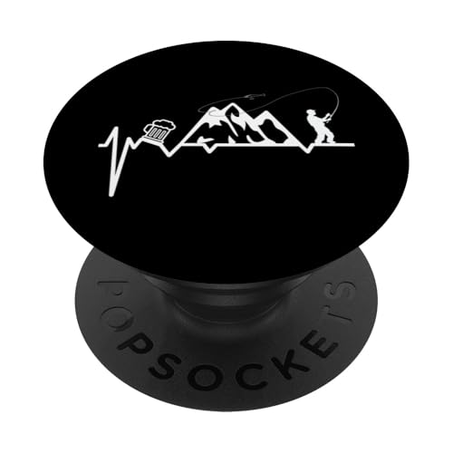 Angeln Angelnrute Angler ANGELN CAMPING UND BIER Angeln PopSockets Klebender PopGrip Angeln Angelnrute Angler ANGELN CAMPING UND BIER Angeln PopSockets Klebender PopGrip von Angeln und Zubehör Geschenke Shirts