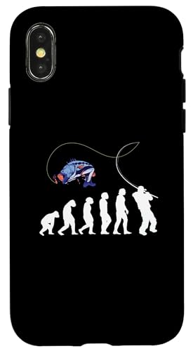 Angeln Angelnrute Angler Fliegenfischen EVOLUTION Angeln Hülle für iPhone X/XS Angeln Angelnrute Angler Fliegenfischen EVOLUTION Angeln Hülle für iPhone X/XS von Angeln und Zubehör Geschenke Shirts
