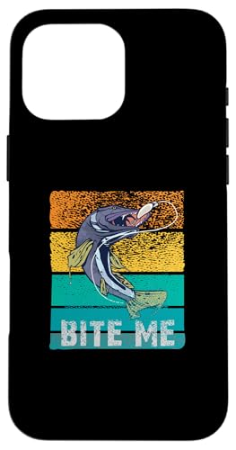 Angeln Angelnrute Angler Hecht BITE ME Angeln Hülle für iPhone 16 Pro Max Angeln Angelnrute Angler Hecht BITE ME Angeln Hülle für iPhone 16 Pro Max von Angeln und Zubehör Geschenke Shirts