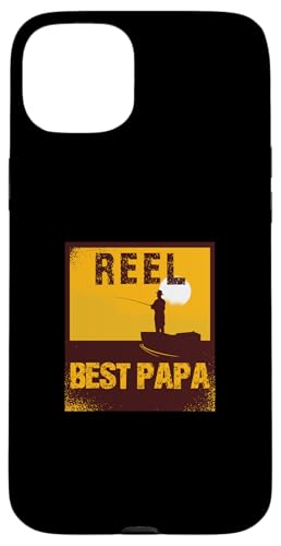 Angeln Angelnrute Angler REEL BEST PAPA Boot Angeln Hülle für iPhone 15 Plus von Angeln und Zubehör Geschenke Shirts