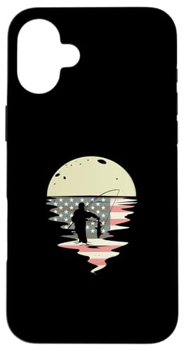 Angeln Angelnrute Angler USA Flagge Angeln Hülle für iPhone 16 Plus Angeln Angelnrute Angler USA Flagge Angeln Hülle für iPhone 16 Plus von Angeln und Zubehör Geschenke Shirts