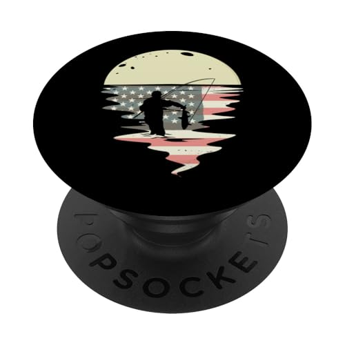 Angeln Angelnrute Angler USA Flagge Angeln PopSockets Klebender PopGrip Angeln Angelnrute Angler USA Flagge Angeln PopSockets Klebender PopGrip von Angeln und Zubehör Geschenke Shirts