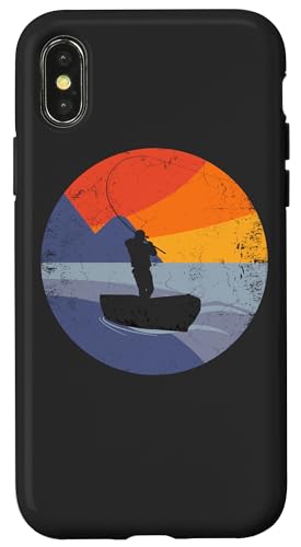 Angler Angeln Angelnrute Angel Boot Angelboot Vintage Angler Hülle für iPhone X/XS Angler Angeln Angelnrute Angel Boot Angelboot Vintage Angler Hülle für iPhone X/XS von Angeln und Zubehör Geschenke Shirts
