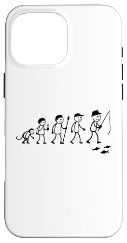Angler Strichmänchen Angel Evolution Fliegenfischer Angeln Hülle für iPhone 16 Pro Max Angler Strichmänchen Angel Evolution Fliegenfischer Angeln Hülle für iPhone 16 Pro Max von Angeln und Zubehör Geschenke Shirts