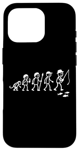 Angler Strichmänchen Angel Evolution Fliegenfischer Angeln Hülle für iPhone 16 Pro Angler Strichmänchen Angel Evolution Fliegenfischer Angeln Hülle für iPhone 16 Pro von Angeln und Zubehör Geschenke Shirts