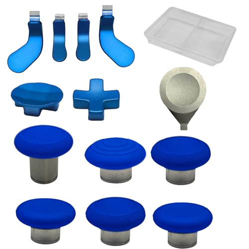 13-in-1 Metall-Thumbsticks-Zubehör für Xbox Elite Controller Serie 2 Kern, Metall-Thumbsticks, Paddel, Reparatur-Set, Ersatz für Elite Serie 2 Core mit 6 Swap Joysticks, 4 Paddles, 2 D-Pads, 1 13-in-1 Metall-Thumbsticks-Zubehör für Xbox Elite Controller Serie 2 Kern, Metall-Thumbsticks, Paddel, Reparatur-Set, Ersatz für Elite Serie 2 Core mit 6 Swap Joysticks, 4 Paddles, 2 D-Pads, 1 von Anglepingping