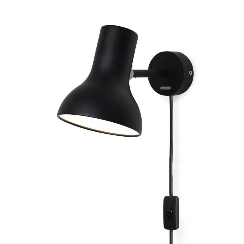 Anglepoise Type 75 Mini Wand mit Stecker schwarz von Anglepoise