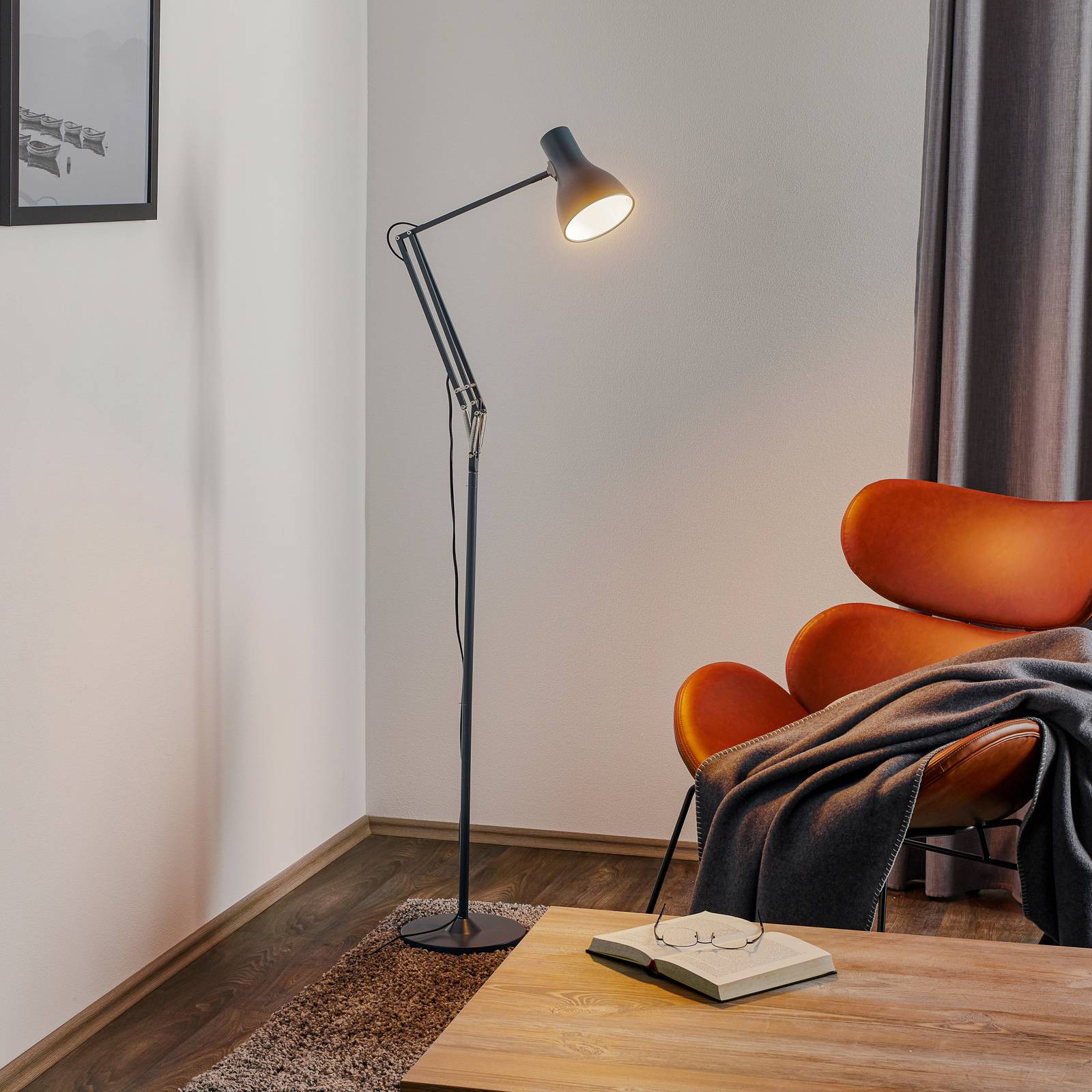 Anglepoise Type 75 Stehleuchte schiefergrau von Anglepoise