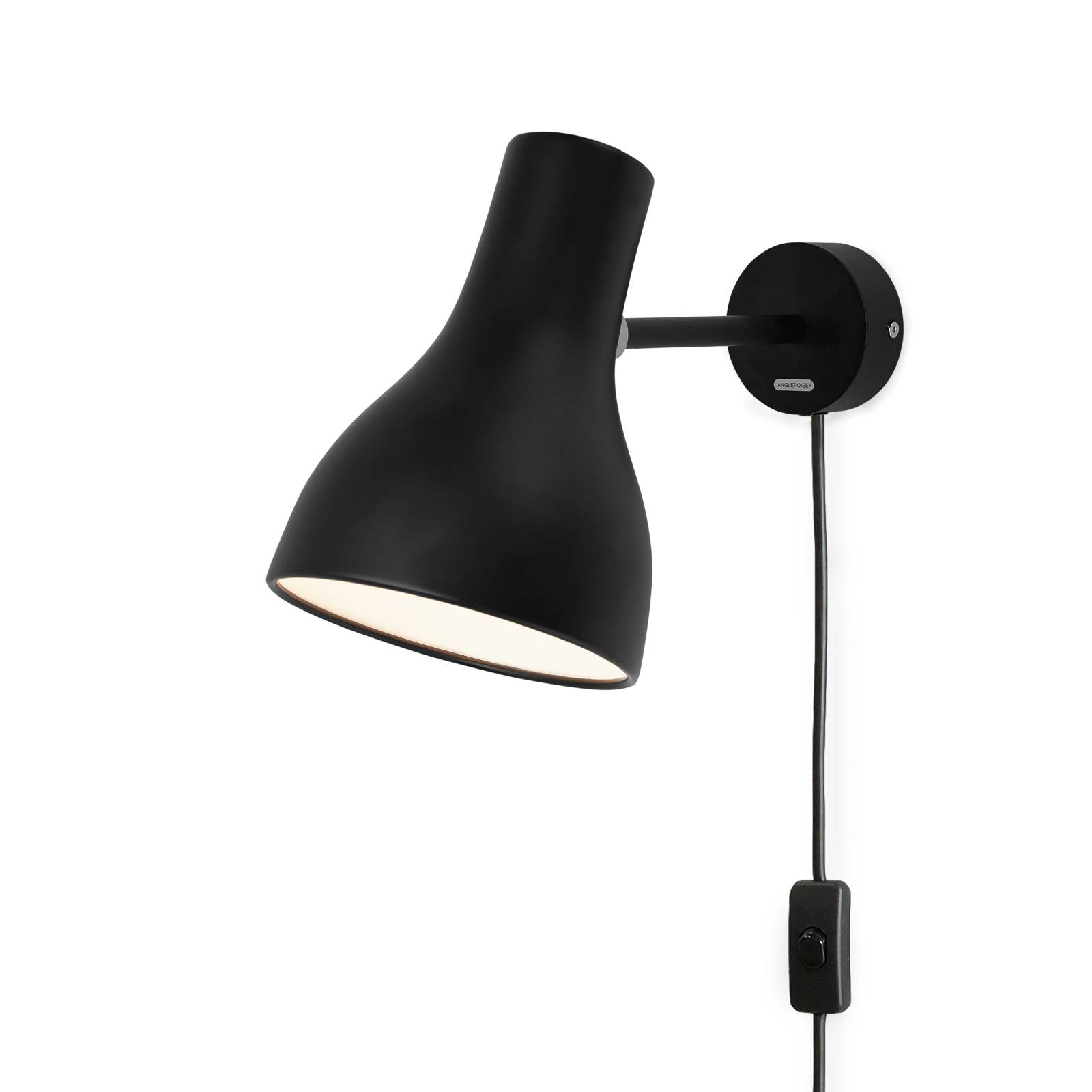 Anglepoise Type 75 Wandleuchte mit Stecker schwarz von Anglepoise