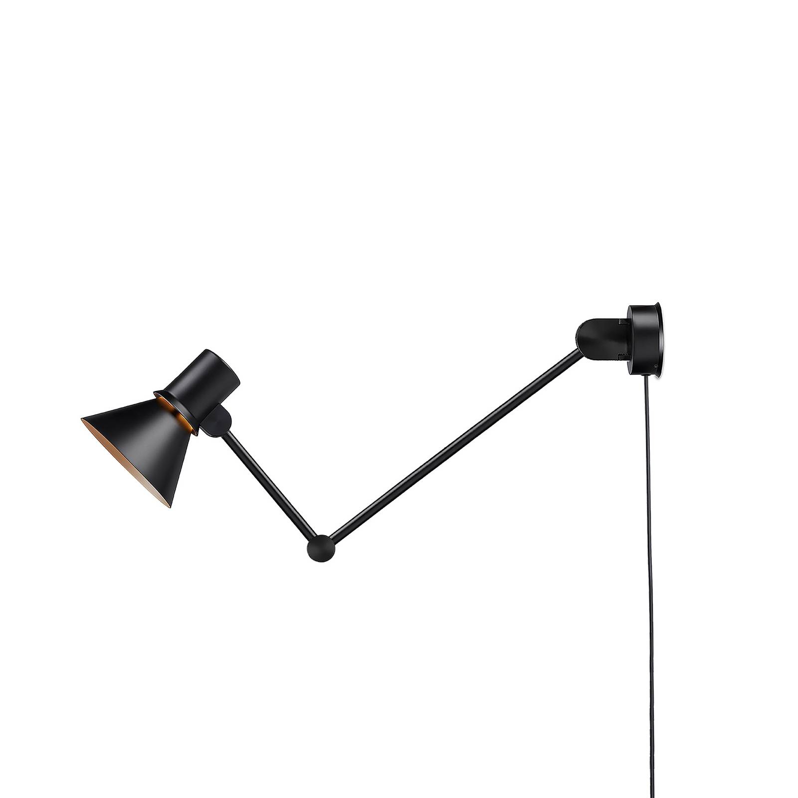 Anglepoise Type 80 W3 Wandlampe, Stecker, schwarz von Anglepoise