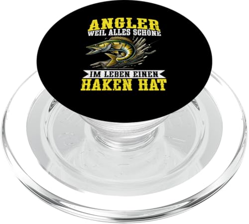 Angler Weil Alles Schöne Im Leben Einen Haken Hat Angeln PopSockets PopGrip für MagSafe Angler Weil Alles Schöne Im Leben Einen Haken Hat Angeln PopSockets PopGrip für MagSafe von Angler Fischjäger Angelurlaub Fischer Angelzubehör