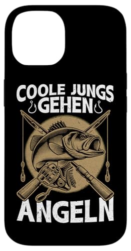 Coole Jungs Gehen Angeln Fischer Köderangeln Angelguide Hülle für iPhone 14 von Angler Fischjäger Angelurlaub Fischer Angelzubehör