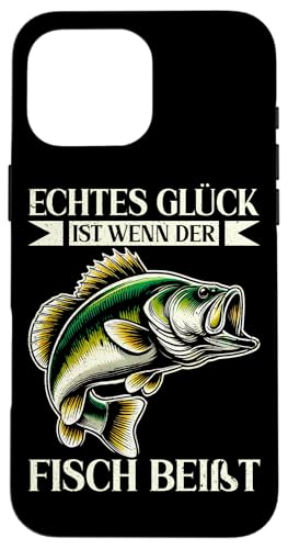 Echtes Glück Ist Wenn Der Fisch Beißt Angelrute Angeln Fang Hülle für iPhone 16 Pro Max Echtes Glück Ist Wenn Der Fisch Beißt Angelrute Angeln Fang Hülle für iPhone 16 Pro Max von Angler Fischjäger Angelurlaub Fischer Angelzubehör