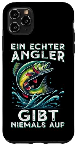 Ein Echter Angler Gibt Niemals Auf Angeln Fischer Angelguide Hülle für iPhone 11 Pro Max Ein Echter Angler Gibt Niemals Auf Angeln Fischer Angelguide Hülle für iPhone 11 Pro Max von Angler Fischjäger Angelurlaub Fischer Angelzubehör