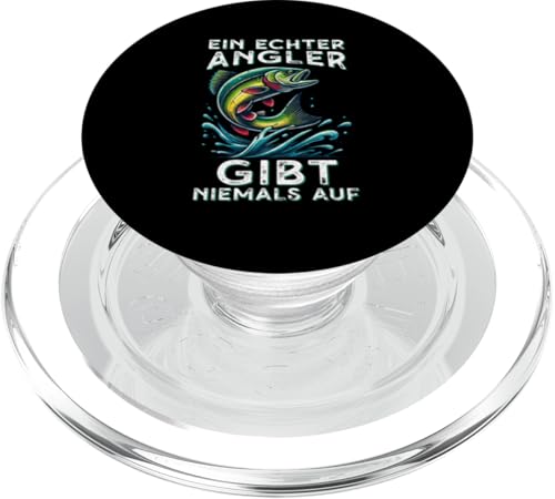 Ein Echter Angler Gibt Niemals Auf Angeln Fischer Angelguide PopSockets PopGrip für MagSafe Ein Echter Angler Gibt Niemals Auf Angeln Fischer Angelguide PopSockets PopGrip für MagSafe von Angler Fischjäger Angelurlaub Fischer Angelzubehör