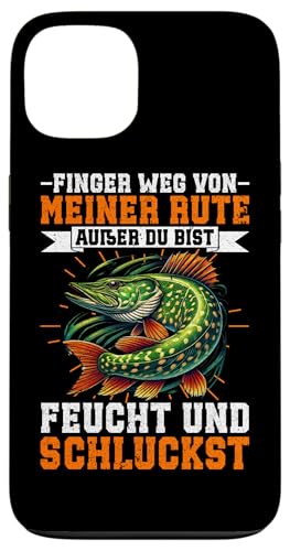 Finger Weg Von Meiner Rute Angelrute Fischliebhaber Angler Hülle für iPhone 13 von Angler Fischjäger Angelurlaub Fischer Angelzubehör
