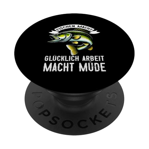 Fischen Macht Glücklich Arbeit Macht Müde Angeln Fischer PopSockets Klebender PopGrip Fischen Macht Glücklich Arbeit Macht Müde Angeln Fischer PopSockets Klebender PopGrip von Angler Fischjäger Angelurlaub Fischer Angelzubehör