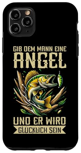 Gib Dem Mann Eine Angel Und Er Wird Glücklich Sein Angelrute Hülle für iPhone 11 Pro Max Gib Dem Mann Eine Angel Und Er Wird Glücklich Sein Angelrute Hülle für iPhone 11 Pro Max von Angler Fischjäger Angelurlaub Fischer Angelzubehör
