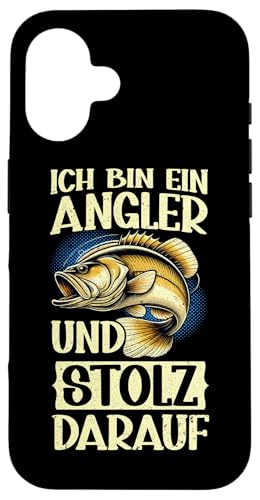 Ich Bin Ein Angler Und Stolz Darauf Köderangeln Angeln Hülle für iPhone 16 von Angler Fischjäger Angelurlaub Fischer Angelzubehör