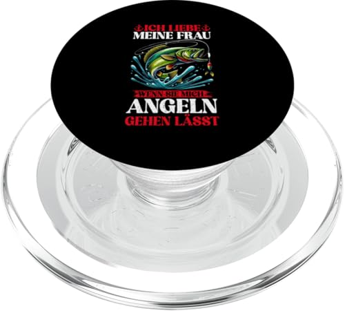 Ich Liebe Es Wenn Meine Frau Mich Angeln Lässt Angelrute PopSockets PopGrip für MagSafe Ich Liebe Es Wenn Meine Frau Mich Angeln Lässt Angelrute PopSockets PopGrip für MagSafe von Angler Fischjäger Angelurlaub Fischer Angelzubehör