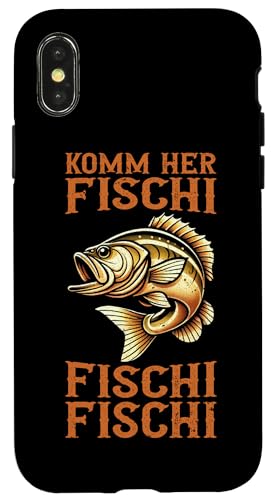 Komm Her Fischi Fischi Fischi Angelrute Hobby Fischer Hülle für iPhone X/XS Komm Her Fischi Fischi Fischi Angelrute Hobby Fischer Hülle für iPhone X/XS von Angler Fischjäger Angelurlaub Fischer Angelzubehör