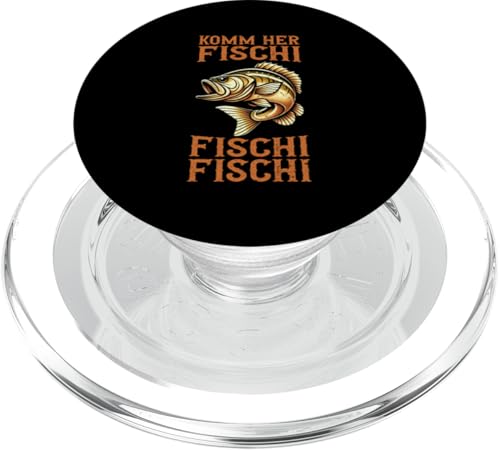 Komm Her Fischi Fischi Fischi Angelrute Hobby Fischer PopSockets PopGrip für MagSafe von Angler Fischjäger Angelurlaub Fischer Angelzubehör