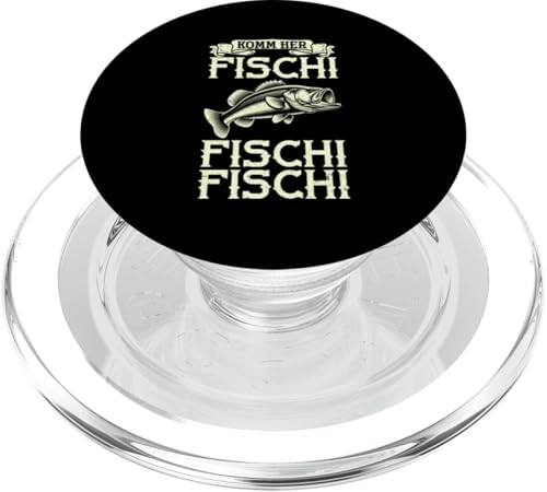 Komm Her Fischi Fischi Fischi Angelrute Hobby Fischer PopSockets PopGrip für MagSafe von Angler Fischjäger Angelurlaub Fischer Angelzubehör